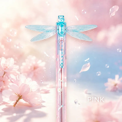 Fluttering Dragonfly Wing Pen🪽 – Moving Wing Gradient Writing Pen✍️