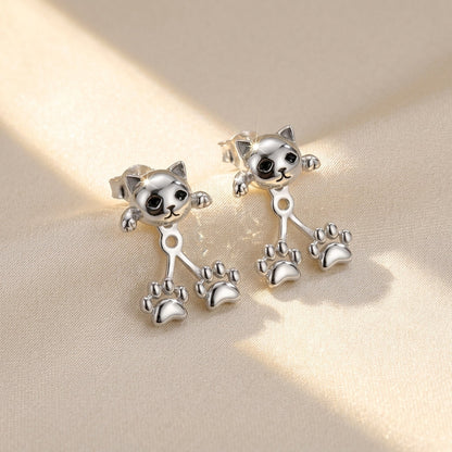 🥳2026 HOT SALE🥳 BUY 1 GET 1 FREE💖🐾 50% OFF!🐱S925 Cute Cat Paw Earrings