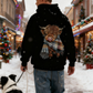 🎄🎅CHRISTMAS SALE 50% OFF!!🎁Cute Highland Cow Cozy Fleece-Lined Hooded Sweatshirt🦬