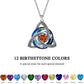 🔥Only £8.99 Last Day Promotion!💎 🍀Birthstone Celtic Trinity Knot Necklace ✨