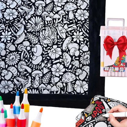 🔥LAST DAY SALE 50% OFF🔥 DIY Coloring Blanket with Markers