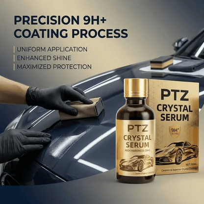 🎁This Week's Special Price £6.99🔥PTZ Crystal Serum Graphene Ceramic Coating for Cars – 9H Hardness, 10+ Years Protection, Hydrophobic & Scratch Resistant