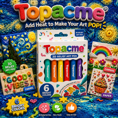 🏆Save 50% by ordering today丨🎨 3D Relief Art Pen – Turn Flat Drawings Into Touchable 3D Art🪄