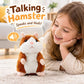 50% OFF😂Talking Hamster Plush 🐹 – repeats whatever you say, auto head-shaking, hilarious fun for kids & adults