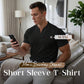⏰ Now 70% OFF💎Men Gentlemans Business Short Sleeve Fitness T-shirt