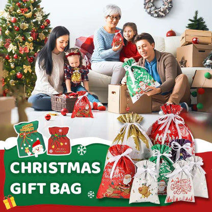 🎅LAST DAY SPECIAL PRICE: ￡6.99!!🎁The World’s Best Christmas Gift Bag With Drawstring🎁