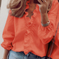 👚 70% OFF NOW! ✨ Women's Ruffled Lantern Sleeve Shirt – Sweet Design, Loose Fit & Versatile Style for Any Occasion 🍃