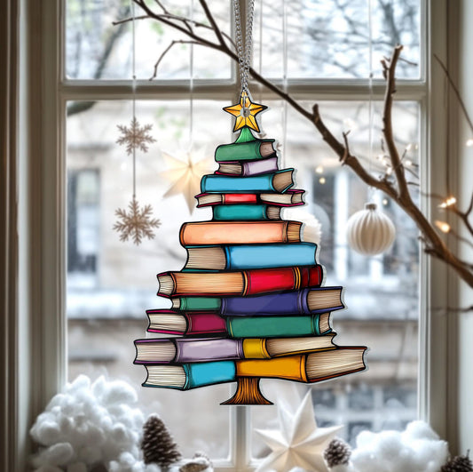 🎄📚Christmas Book Tree Ornament