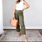 🍁Must-Have👖Twill Stretch Cropped Pants💷70% OFF Flash Deal