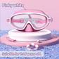 🔥SUMMER GIFT – ONLY £9.99!!🏆#1 Bestselling🏊‍♀️HD children's large frame waterproof and anti-fog swimming goggles