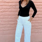 🍁Must-Have👖Twill Stretch Cropped Pants💷70% OFF Flash Deal