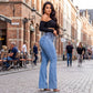 🥳2026 HOT SALE🥳💞50K+ SOLD!👖 50% OFF! Stretch High-Waist Flare Jeans – Gentle tummy support that hugs your curves. Soft stretch denim, easy to move in. Flattering for every shape. 👵🌸