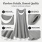 🌟LAST DAY SALE: ONLY ￡12.99!!🎁💃Women's Casual Loose Sleeveless Fake Two Piece Tank Dress