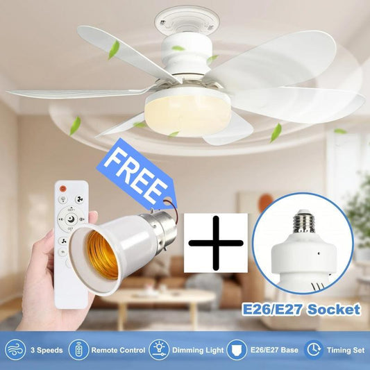 FLASH SALE 70% OFF🔥Silent Ceiling Fan⏳20.5" LED Remote, Bedroom & Kitchen