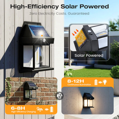 💡 Buy 2 Get 1 Free! 🎉Solar Wall Light with Motion Sensor – Weatherproof, Auto On/Off, Easy Install for Garden & Pathway 🌟