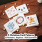 Buy 2 Get 1 Free🌲 🪡 Christmas Hand Embroidery Card DIY Kit | Stitch Your Way Into the Christmas Spirit ✨ 🎁