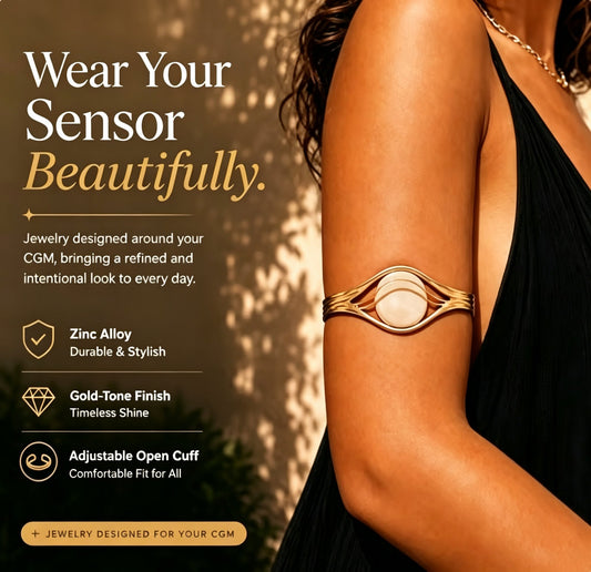 🔥Last Day 50% OFF - Sensor Armband – Adjustable Jewelry‑Style Holder for Compatible Sensors