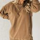 🔥Limited Sale 75%OFF👚Women's Ribbed Accent Pocketed Pullover