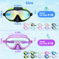 🔥SUMMER GIFT – ONLY £9.99!!🏆#1 Bestselling🏊‍♀️HD children's large frame waterproof and anti-fog swimming goggles