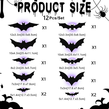 🎃HOT SALE 60% OFF🦇Halloween 3D Lighted Bats