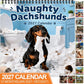 Buy 2 Get 1 Free🐶Naughty Dachshunds 2027 Wall Calendar – 12 Months of Mischief, Mayhem & Sausage Dog Smiles