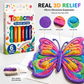 🏆Save 50% by ordering today丨🎨 3D Relief Art Pen – Turn Flat Drawings Into Touchable 3D Art🪄