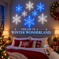 ❄️ LED-Schneeflocken-Wandleuchten – Magische Weihnachtsdekoration für Zuhause