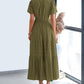 Hot Sale 70% OFF⏰Women's V Neck Short Sleeve Dress🎉Lightweight Elastic Waist Dress