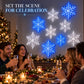 ❄️ LED-Schneeflocken-Wandleuchten – Magische Weihnachtsdekoration für Zuhause