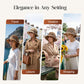 👒Elegant Woven Straw Sun Hat with Bow 🌞