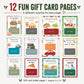 Buy 2 Get 1 Free🎁Christmas Gift Card Book📚