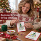 🌲 🪡Christmas String Art Greeting Card DIY Kit – 6-Piece Stitching Set🧵