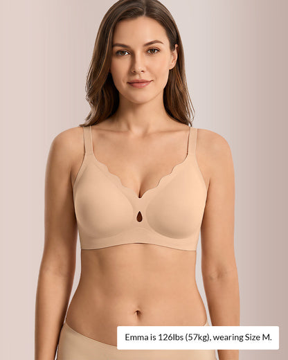 Curvvvy™ Seamless Wire-Free Jelly Support Minimizer Bra