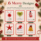 🎄🧵Merry & Bright Christmas DIY Kit (6 pcs)
