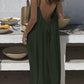 💃LAST DAY SAEL 50% OFF!!✨Women's Solid Color Backless Cami Dress💕