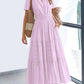 Hot Sale 70% OFF⏰Women's V Neck Short Sleeve Dress🎉Lightweight Elastic Waist Dress