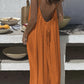 💃LAST DAY SAEL 50% OFF!!✨Women's Solid Color Backless Cami Dress💕