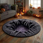 🎃3D Skeleton Vortex Quilted Round Halloween Rug