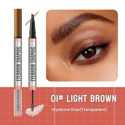 🔥PAY 1 GET 2 PCS🔥2-in-1 Brow Pen and Sealing Brow Gel for Real Fuller Eyebrows🥳