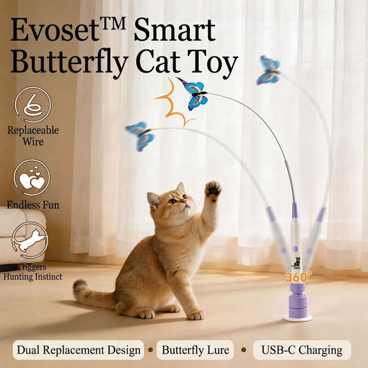SALE: Save 50% on your favourite products! 🎁Evoset™ Smart Butterfly Cat Toy  🐾 🦋