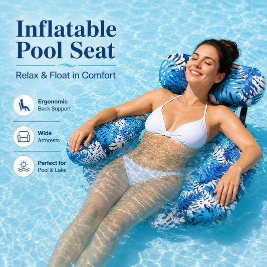 🏊LAST DAY SALE ONLY ￡9.99!!💺 Inflatable Floating Chair – Comfortable, Stable & Perfect for Relaxing on the Water 🌊