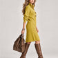 Casual Knitted Stand Collar Long Dress