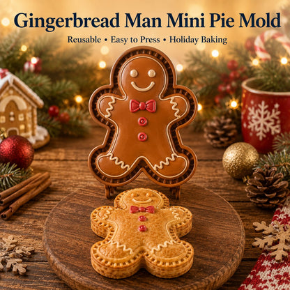 🎄 9-Design Christmas Mini Pie Mold Collection | Reusable Embossed Molds for Shaping Detailed Santa, Snowman, Reindeer, Tree & Holiday Pies 🥧✨
