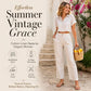 🔥SUMMER HOT SALE ONLY ￡11.99!!🔥👖Women's Relaxed Fit Linen Blend Pants – Classic Straight Leg Trousers