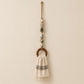 Decorative Beaded Towel Hanger with Wooden Ring