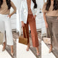 🍁Must-Have👖Twill Stretch Cropped Pants💷70% OFF Flash Deal