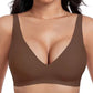 💃LAST DAY SALE 80% OFF💕Womens Comfortable Wireless Bralettes Seamless Deep V Everyday Bra