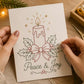 Buy 2 Get 1 Free🌲 🪡 Christmas Hand Embroidery Card DIY Kit | Stitch Your Way Into the Christmas Spirit ✨ 🎁