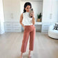 🍁Must-Have👖Twill Stretch Cropped Pants💷70% OFF Flash Deal
