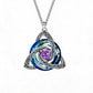 🔥Only £8.99 Last Day Promotion!💎 🍀Birthstone Celtic Trinity Knot Necklace ✨